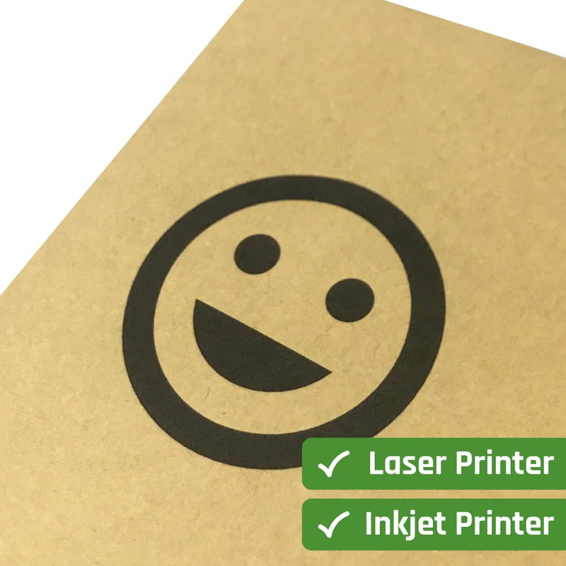 TownStix 30 Sheets, Kraft Sticker Paper Labels, Laser/Inkjet Printing - Letter Size (8.5 x 11) - Image 3